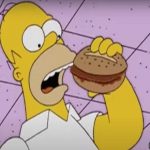 Homer mangia il Costolet Burgher