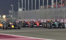 Vetture di Formula 1 in pista